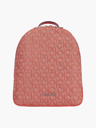 Calvin Klein Táskák & Kiegészítők HU364874 | Calvin Klein Small Round Logo Jacquard Női Hátizsák Kor